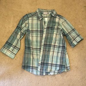 Plaid button up shirt